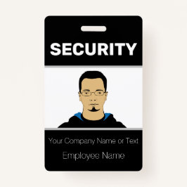 Crachá ID de Guarda de Segurança de Fotografias Personali