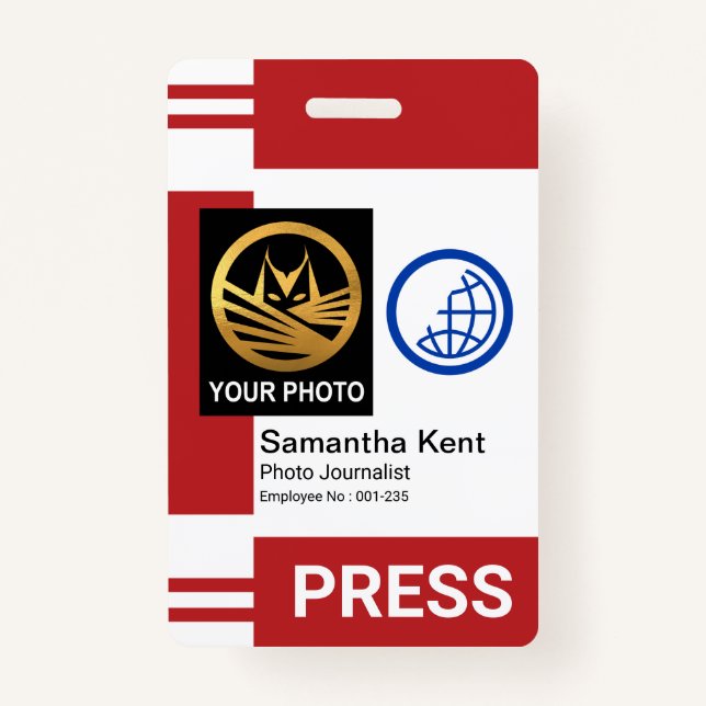Crachá ID de Impressão de Quadros de Fotos Especiais de C (Frente)