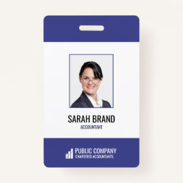 Crachá ID de Negócio do Funcionário do Funcionarios Corpo