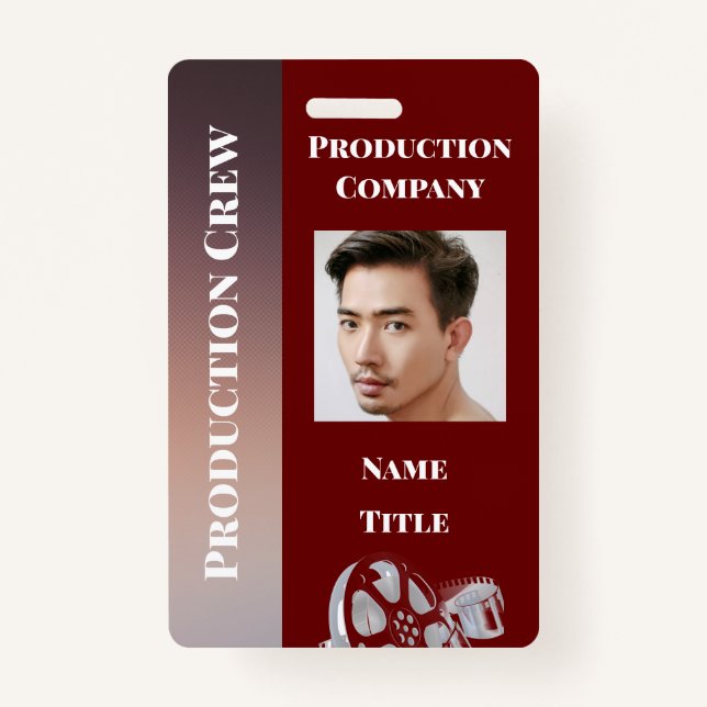 Crachá ID de produção (Frente)