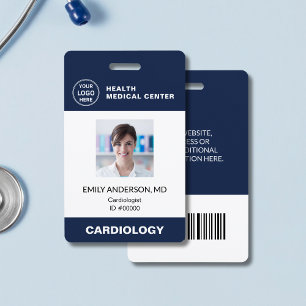 Crachá ID do Código do Bar do Médico Médico Hospital