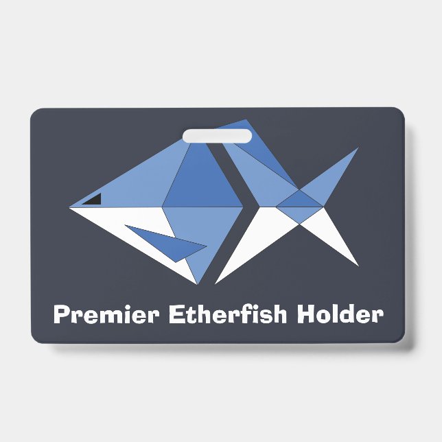 Crachá ID do Etherfisher Premier (Frente)