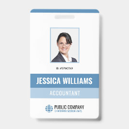 Crachá ID do Funcionário de Fotografia Pessoal do Funcion