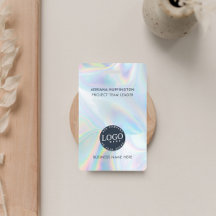 ID do logotipo da empresa Funcionário holográfico