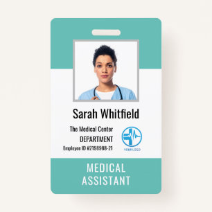 Crachá ID do logotipo do Pessoal Personalizado e do Hospi