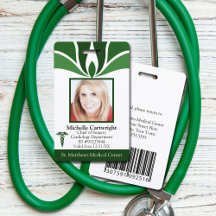 ID Médico Personalizado para Funcionário de Hospit