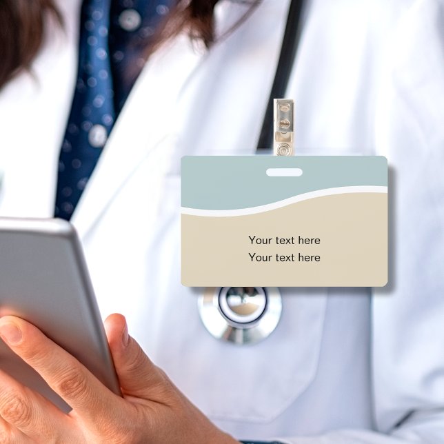 Crachá ID Mínimo Moderno (Criador carregado)