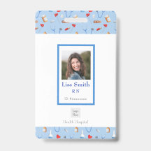 ID Personalizado de Enfermeira Registrada de Equip