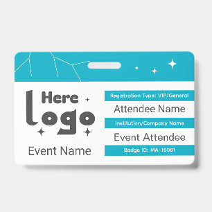 Crachá ID personalizado do badge da Gala VIP