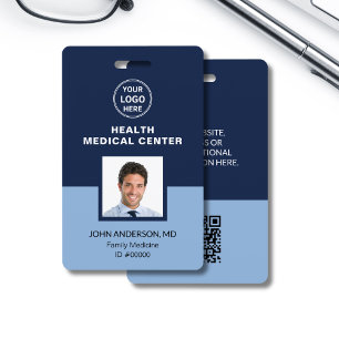 Crachá ID Profissional de Médico Clínica de Assistência M