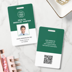 Crachá ID Profissional Doutor Clínica Médica