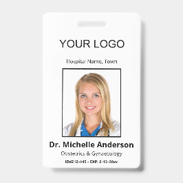 Crachá Identidade Fotográfica Personalizada de Médico em 