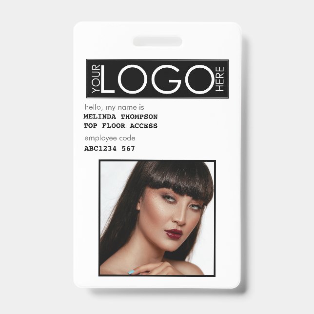Crachá Identificação da Empresa de Fotografia de ID do Fu (Frente)
