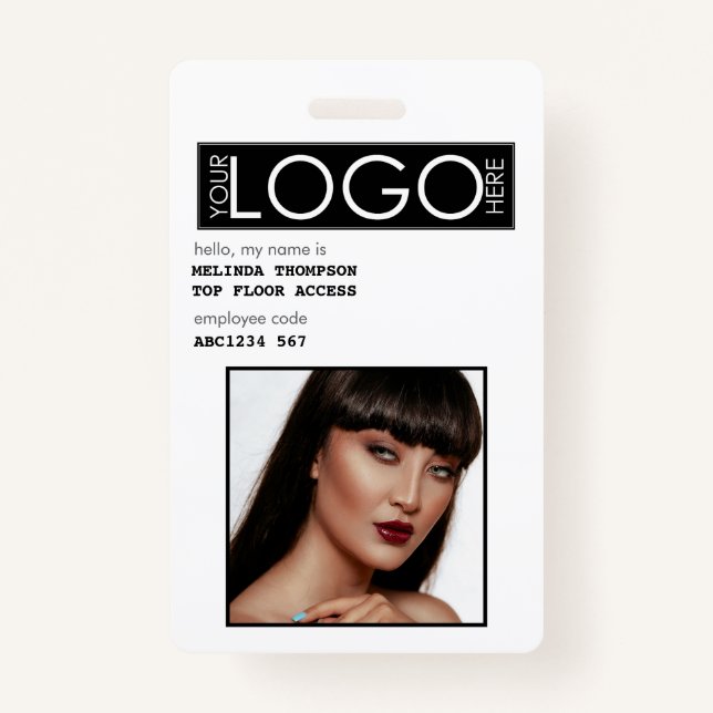 Crachá Identificação da Empresa de Fotografia de ID do Fu (Frente)
