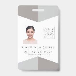 Crachá Identificação de Fotografia Médica das Mulheres - 