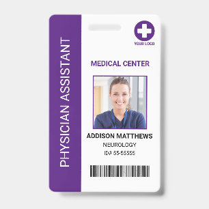 Crachá Identificação de Funcionário do Hospital Médico - 