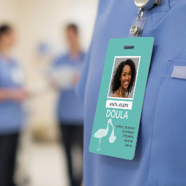 Crachá Identificação de Parteira Doula com Foto Entrega d