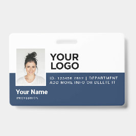 Crachá Identificação de Segurança Moderna Personalizada p