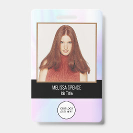 Crachá Identificação Fotográfica Logotipo Funcionário Seg