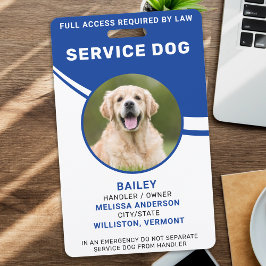 Crachá Identificação Fotográfica Personalizada de Cão de