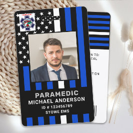 Crachá Identificação Personalizada de Foto para Paramédic