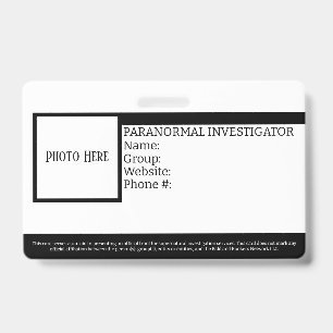 Crachá Identificação Personalizável de Investigador Paran