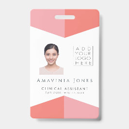 Crachá Identificação Plástica de Negócios para Mulheres c