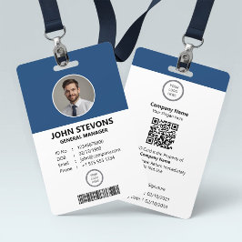 Crachá Identificação Profissional Personalizável de Funci