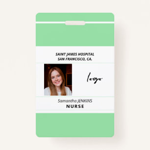 Crachá Identificador médico assistente do hospital