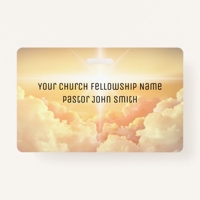 Crachá Igreja Cristã das Nuvens Celulares (Frente)