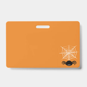 Crachá Ilustração Assustadora de Aranha de Halloween