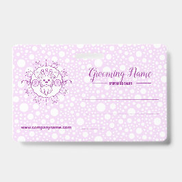 Crachá Ilustração de Cachorro de Cartoon para o Alinhamen