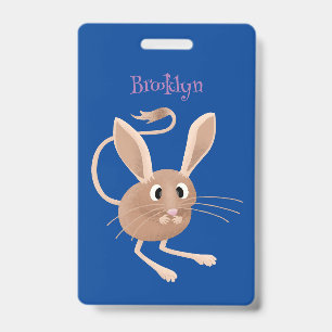Crachá Ilustração de desenho animado de jerboa, de orelha