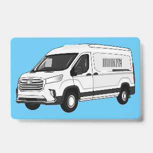 Crachá Ilustração de desenho de carrinha de entrega
