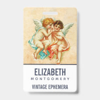 Ilustração Vintage Ephemera Angel Cherubs