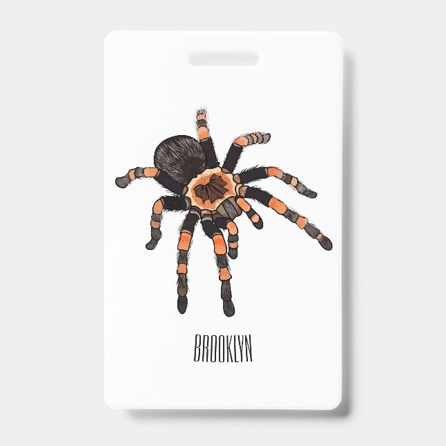 Crachá Imagem do desenho de Tarantula (Frente)