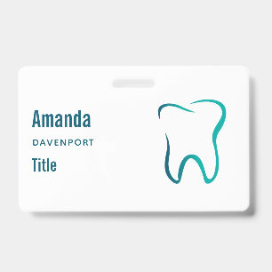 Crachá Imagem Médica de Dente Odontologia
