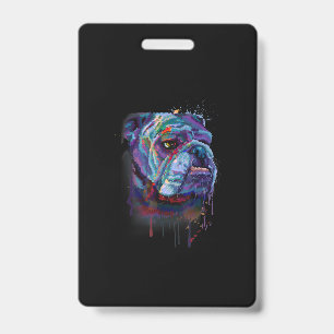 Crachá Inglês Bulldog Presente Uma Mãe Inglesa
