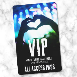 Crachá Ingresso de Acesso Total Evento VIP