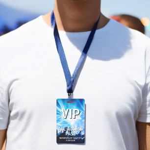 Crachá Ingresso de Acesso Total VIP Evento de Concerto