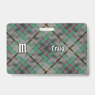 Crachá Insígnia Clan Craig Tartan