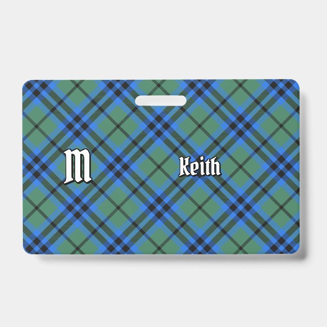 Crachá Insígnia Clan Keith Tartan (Frente)