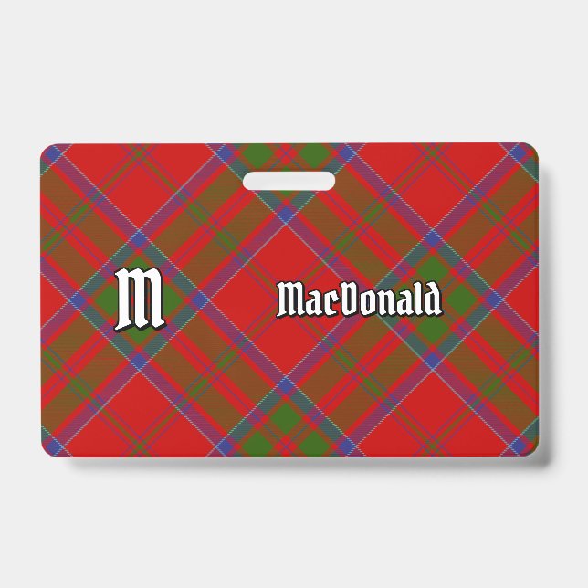 Crachá Insígnia Clan MacDonald de Keppoch Xadrez (Frente)