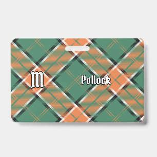 Crachá Insígnia Clan Pollock Tartan