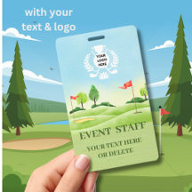 insígnia com logotipo tema de golfe