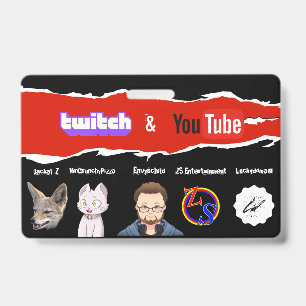 Crachá Insígnia de criador do Twitch e youtube (Jackal_Z)
