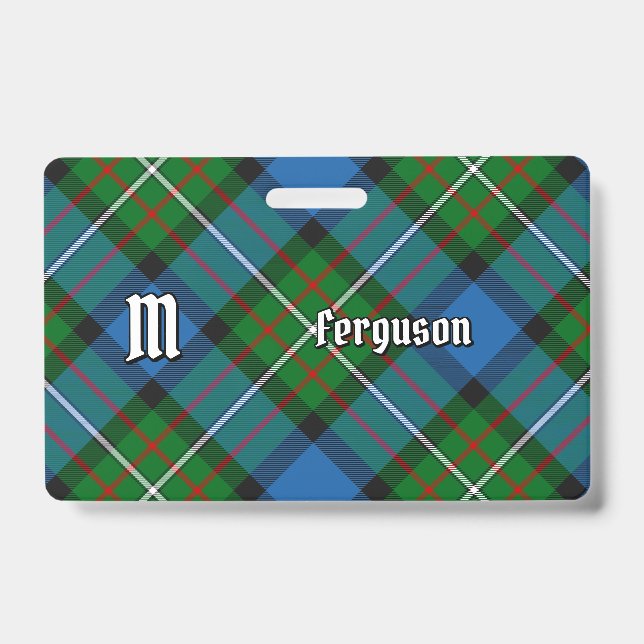 Crachá Insígnia do Clan Ferguson Tartan (Frente)