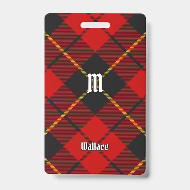 Crachá Insígnia do Clan Wallace Tartan (Frente)