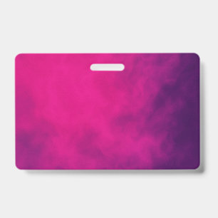 Crachá Insígnia do Evento Neon Pink Smoke – Personalizáve