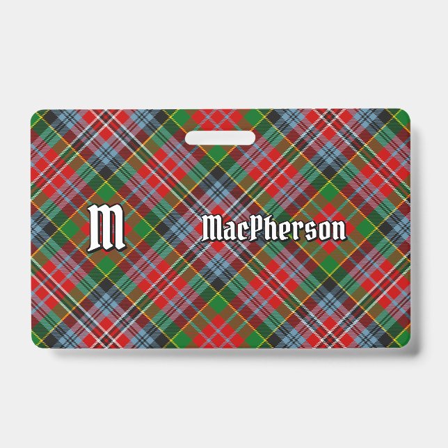 Crachá Insígnia do Tartan do Clã MacPherson (Frente)